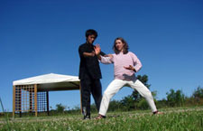 Tom teach KUNGFU in France