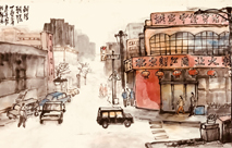 Chinese ink Paintings: 朝阳 朝阳