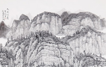 Chinese ink Paintings: 大山深处